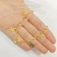 Gelang Titanium LV Clover Anti Karat Model Korea