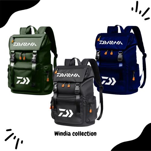 Tas Ransel Pria Waterproof Backpack Pria Tas Anti Air Bimo - Abu-abu